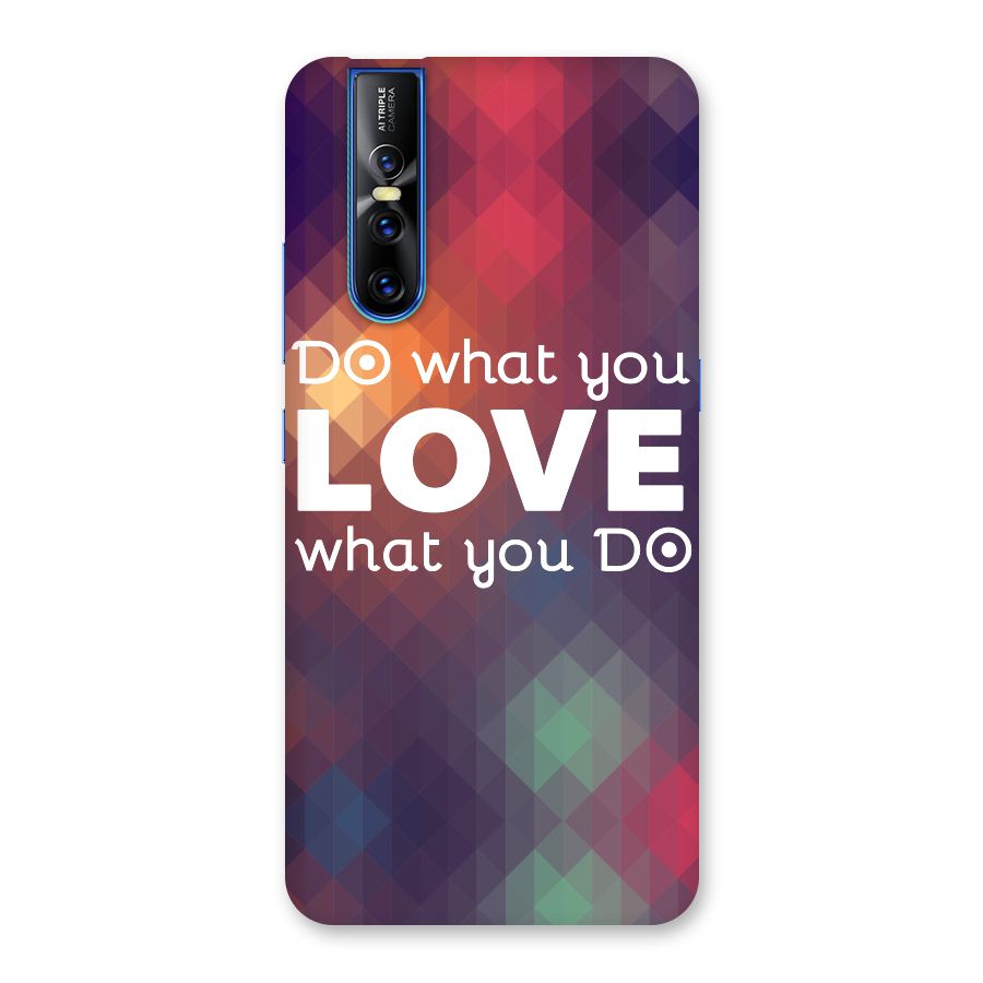 Do What You Love Back Case for Vivo V15 Pro