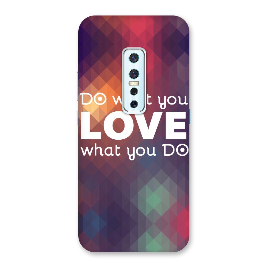 Do What You Love Back Case for Vivo V17 Pro