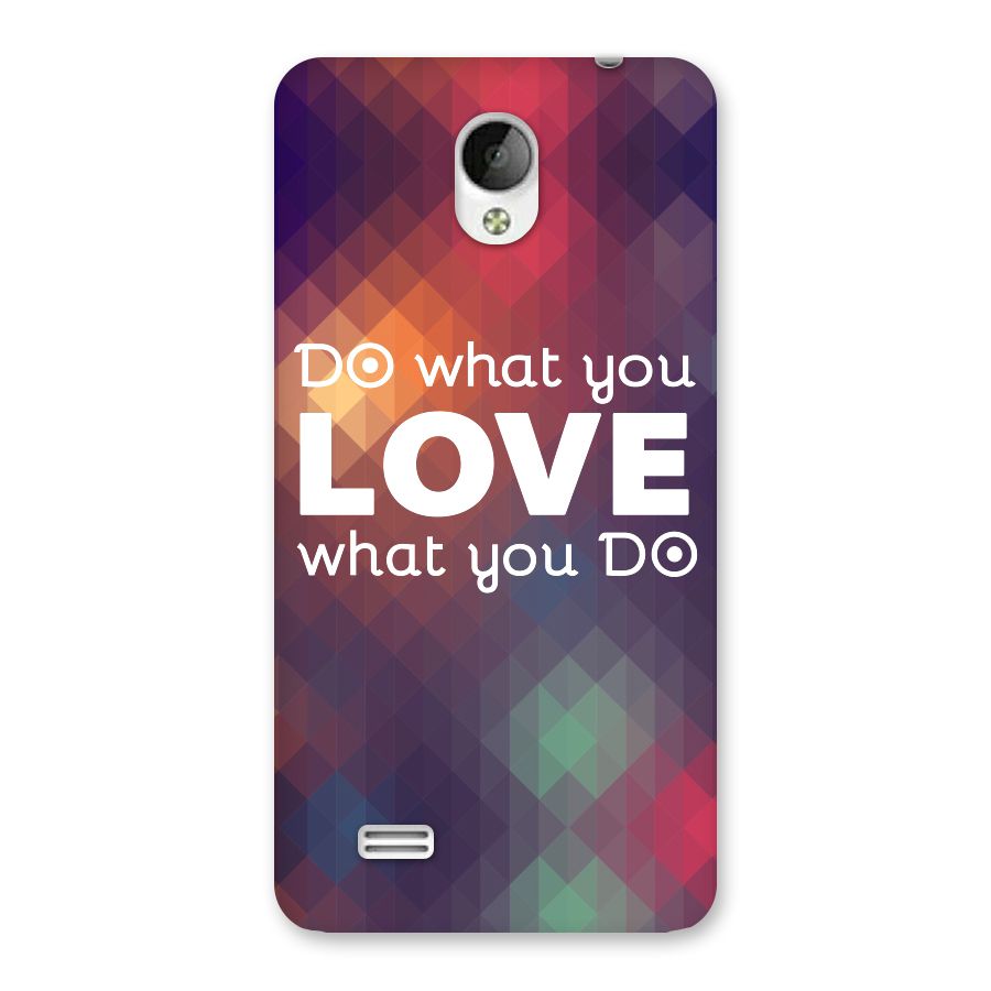 Do What You Love Back Case for Vivo Y21