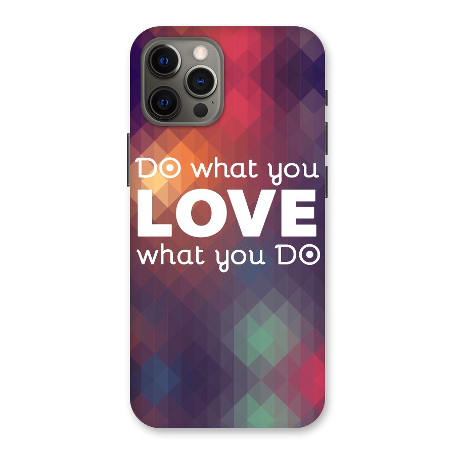 Do What You Love Back Case for iPhone 12 Pro Max