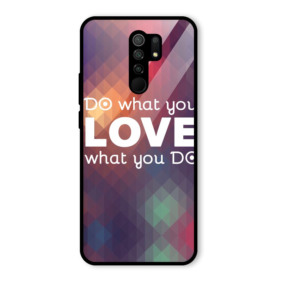 Do What You Love Glass Back Case for Poco M2