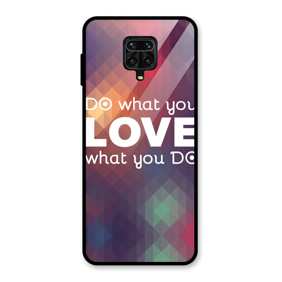 Do What You Love Glass Back Case for Poco M2 Pro
