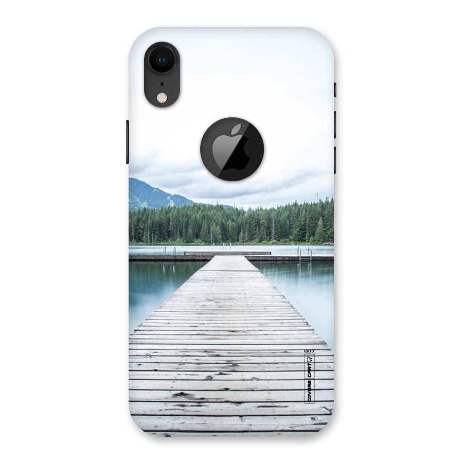Dock River Back Case for iPhone XR Logo Cut