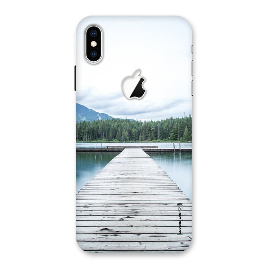 Dock River Back Case for iPhone XS Max Apple Cut