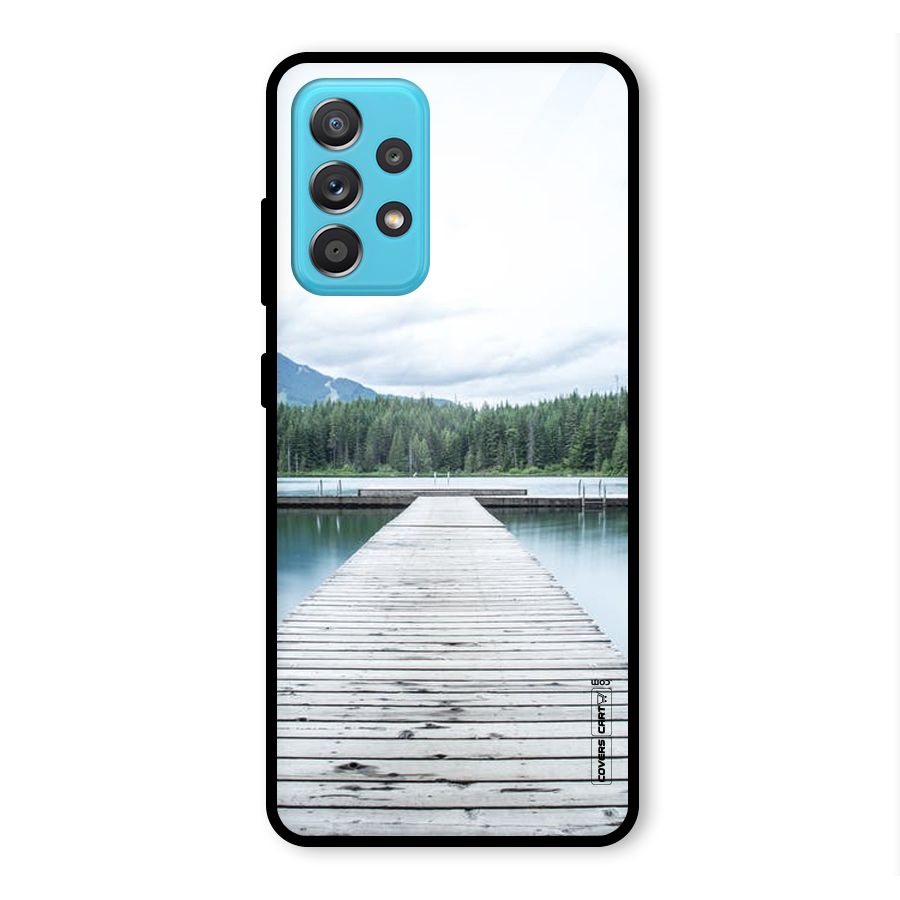 Dock River Glass Back Case for Galaxy A52