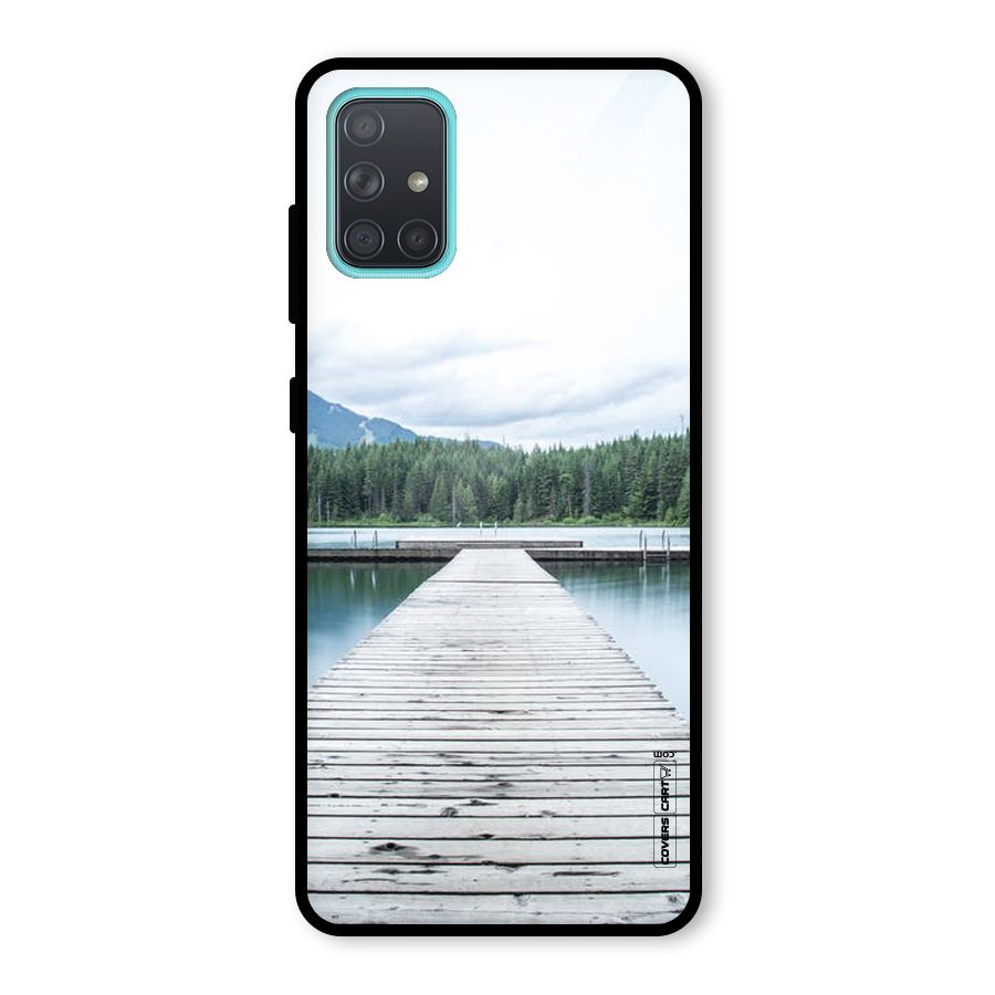 Dock River Glass Back Case for Galaxy A71