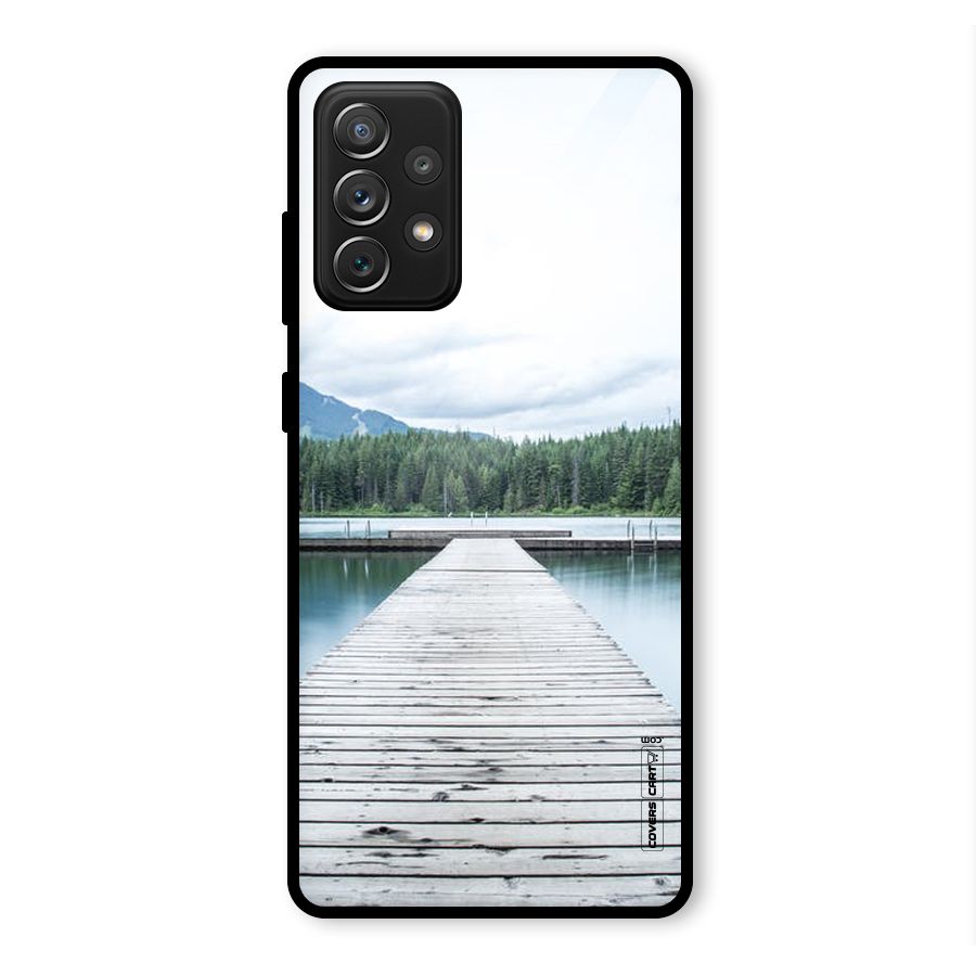 Dock River Glass Back Case for Galaxy A72