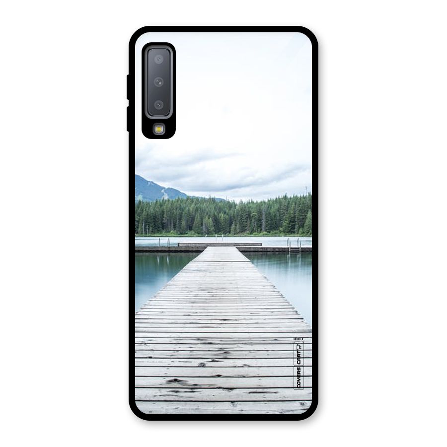 Dock River Glass Back Case for Galaxy A7 (2018)