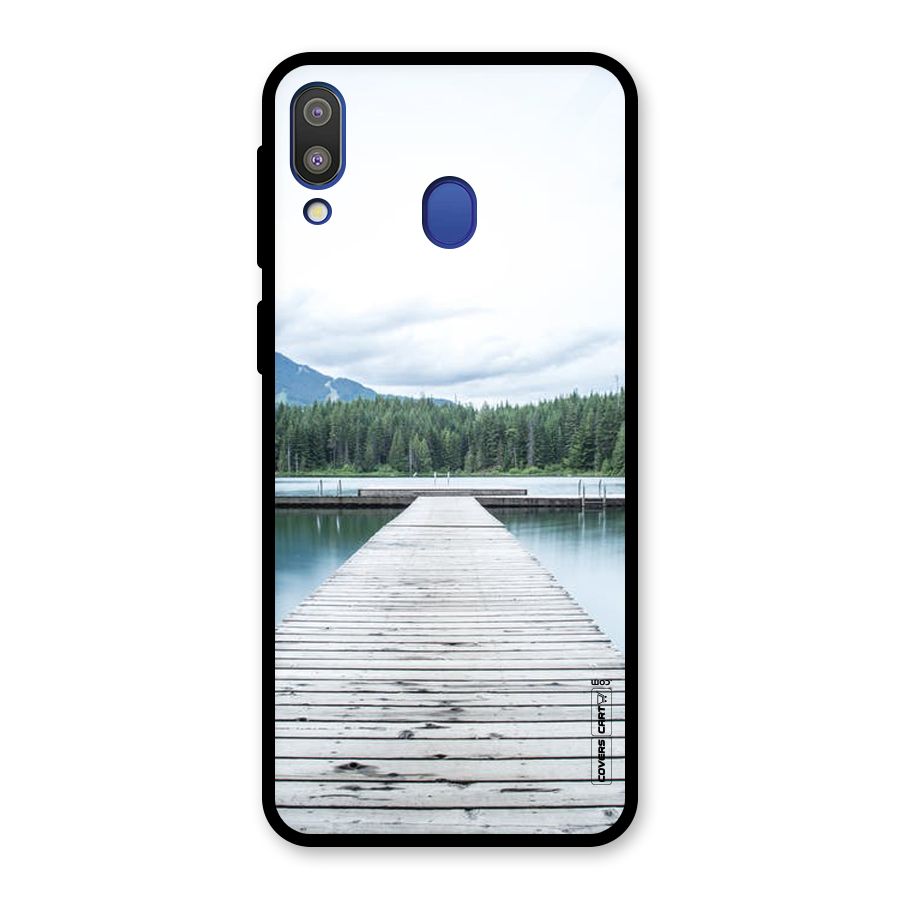 Dock River Glass Back Case for Galaxy M20