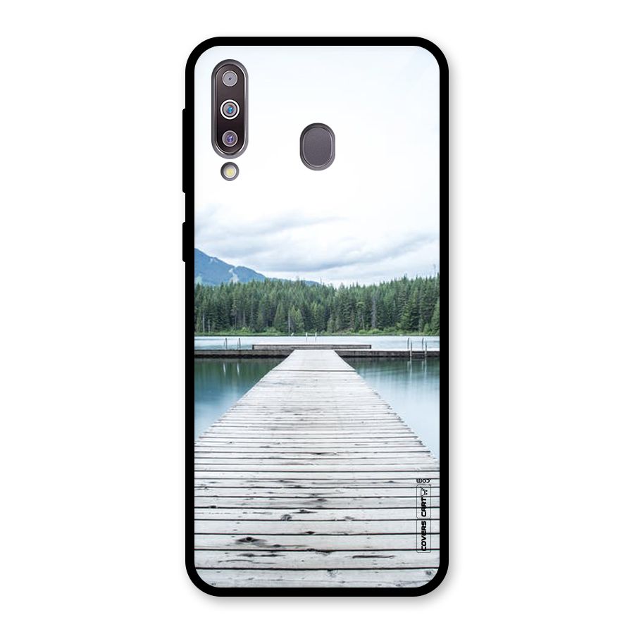 Dock River Glass Back Case for Galaxy M30