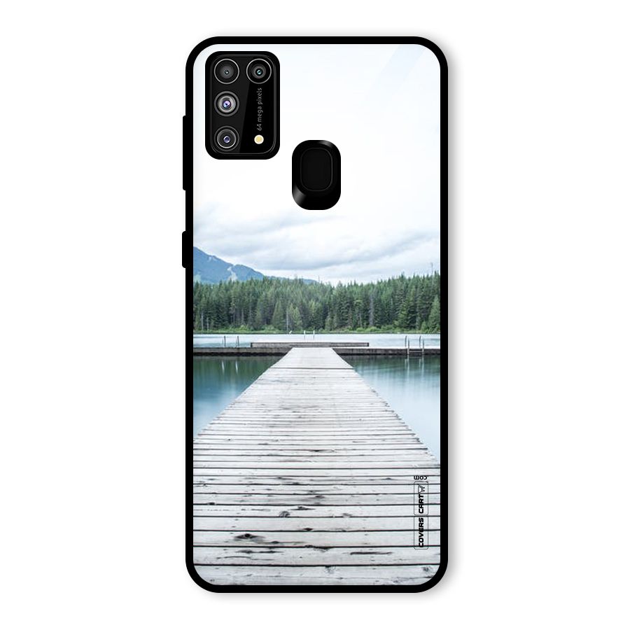 Dock River Glass Back Case for Galaxy M31