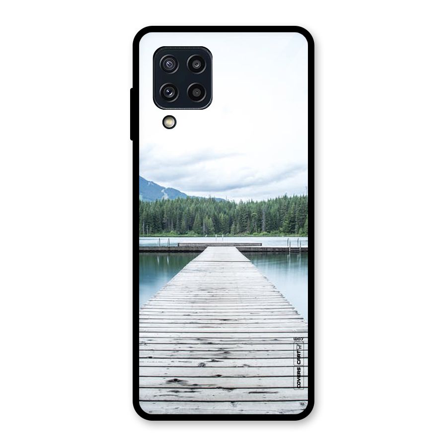 Dock River Glass Back Case for Galaxy M32