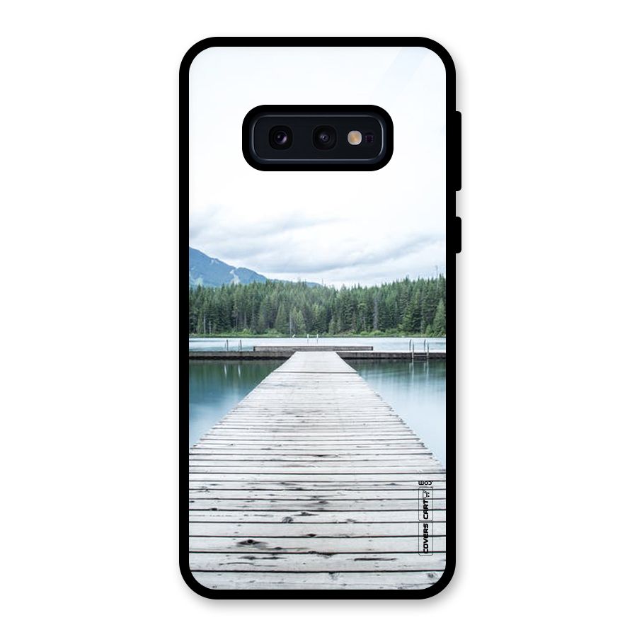 Dock River Glass Back Case for Galaxy S10e