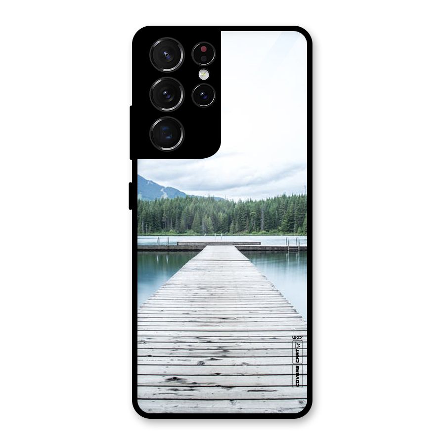 Dock River Glass Back Case for Galaxy S21 Ultra 5G