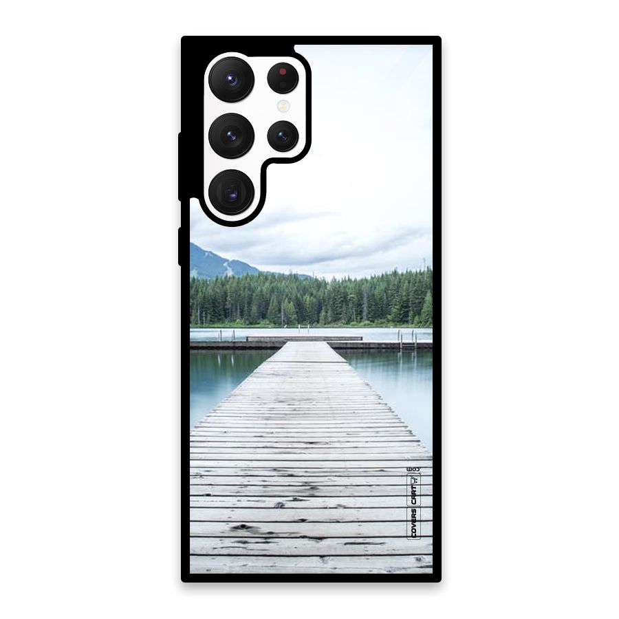 Dock River Glass Back Case for Galaxy S22 Ultra 5G