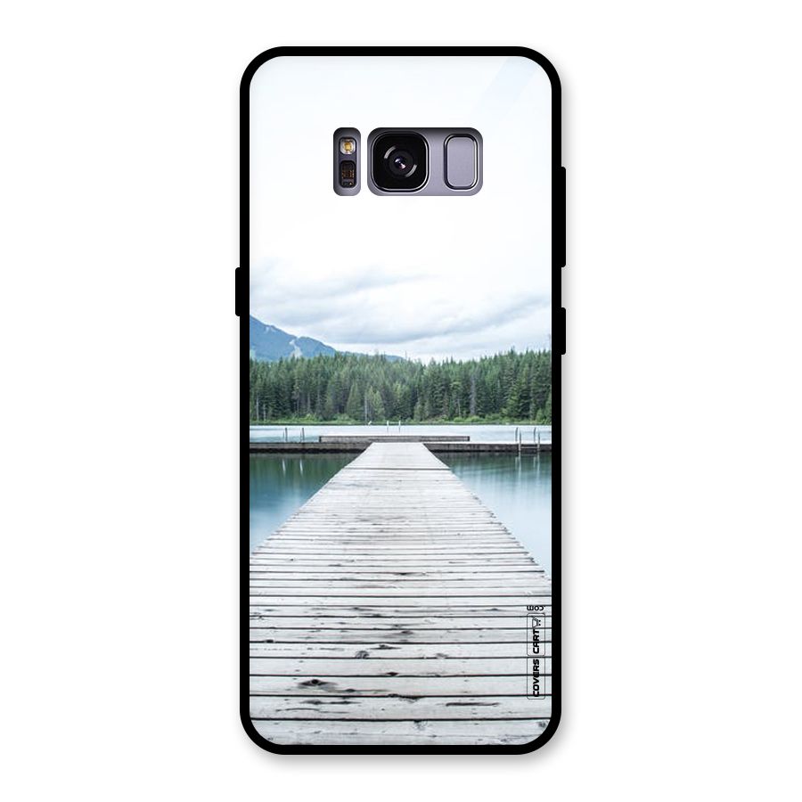 Dock River Glass Back Case for Galaxy S8