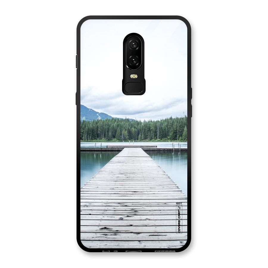 Dock River Glass Back Case for OnePlus 6