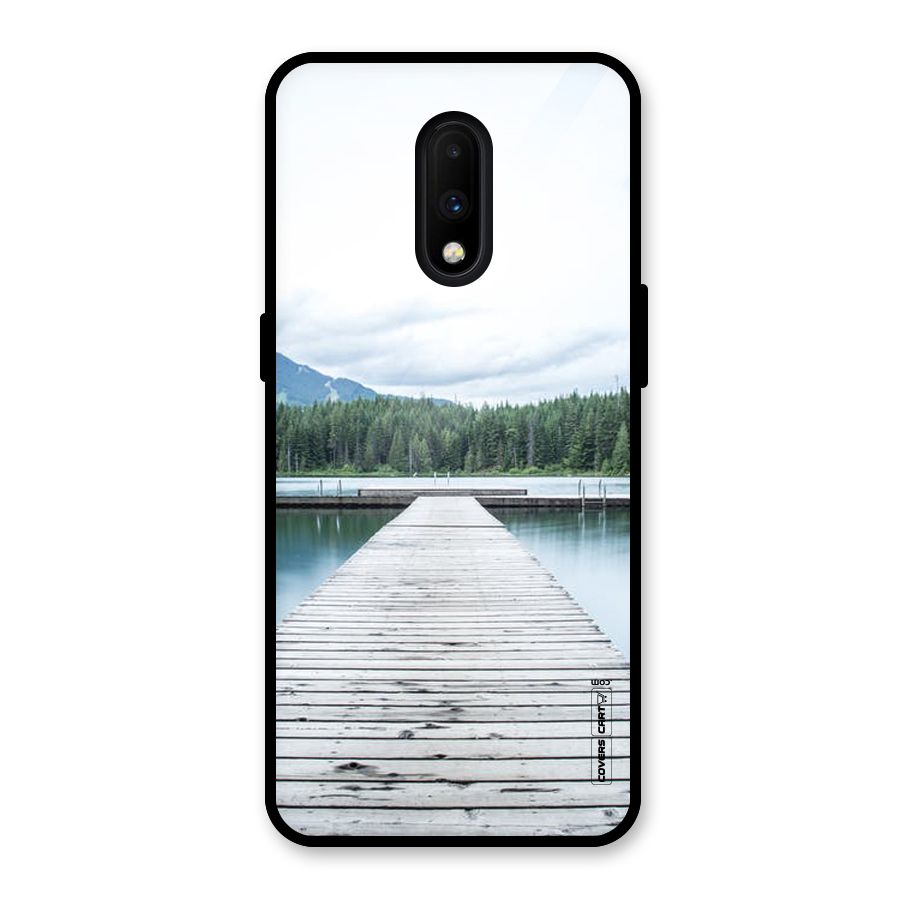 Dock River Glass Back Case for OnePlus 7