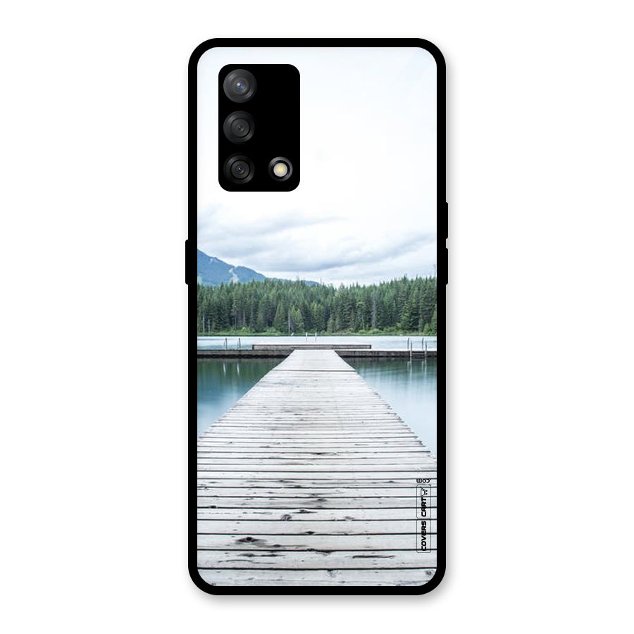 Dock River Glass Back Case for Oppo F19