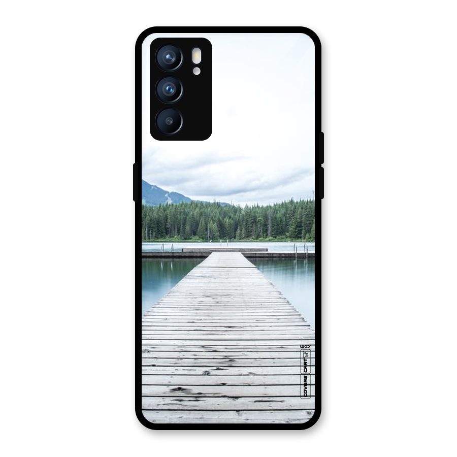 Dock River Glass Back Case for Oppo Reno6 5G