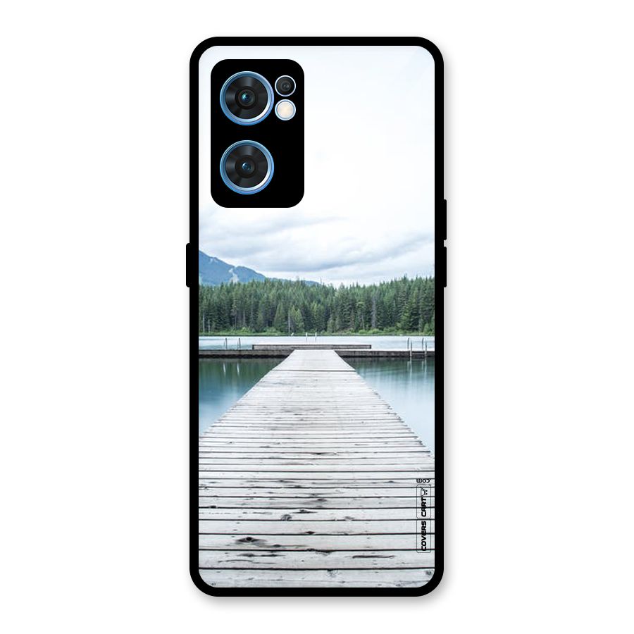 Dock River Glass Back Case for Oppo Reno7 5G