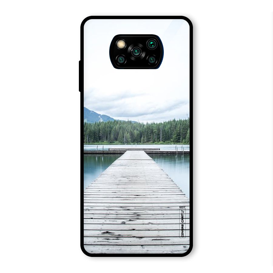 Dock River Glass Back Case for Poco X3 Pro