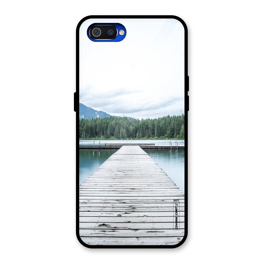 Dock River Glass Back Case for Realme C2