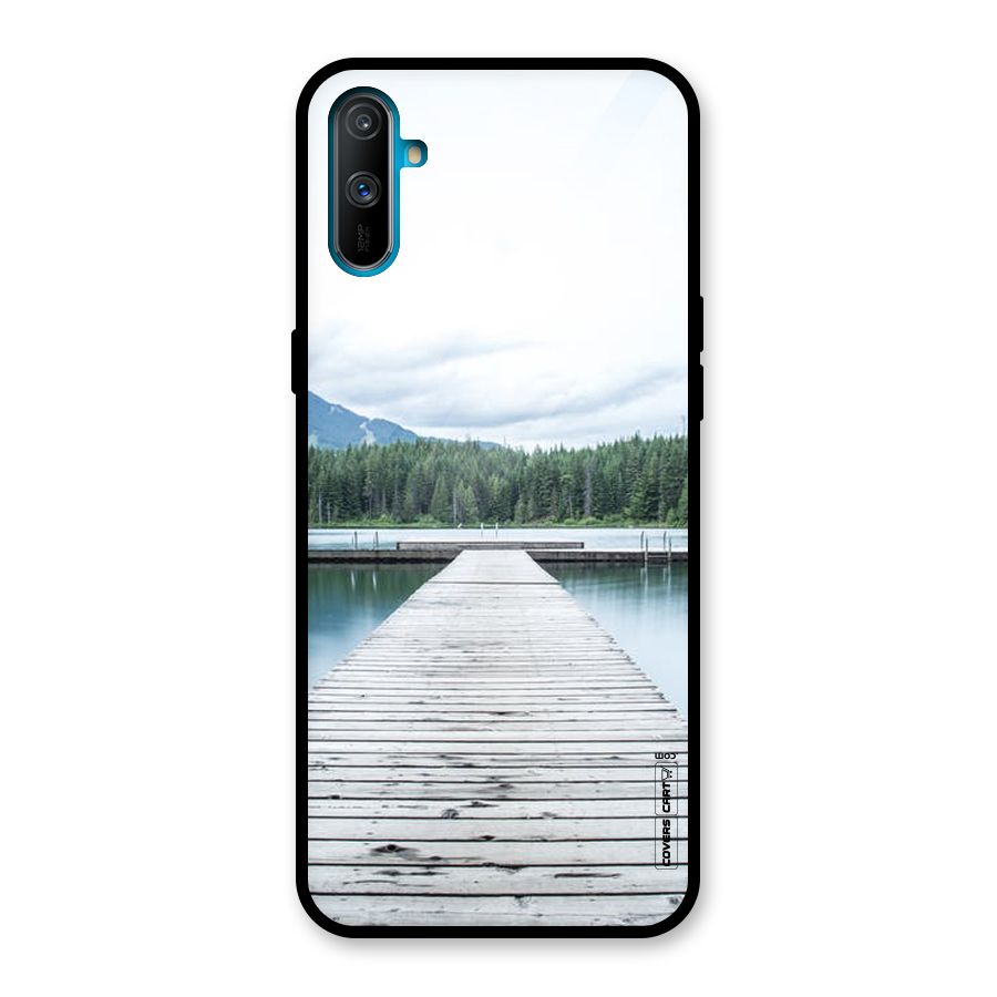 Dock River Glass Back Case for Realme C3