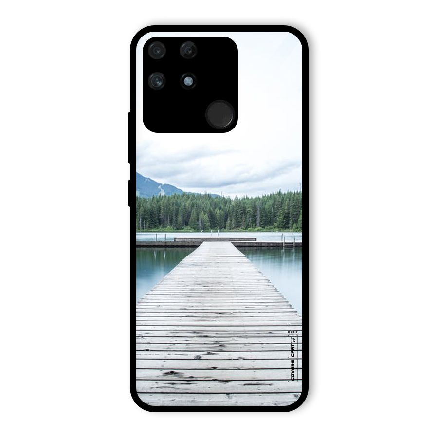 Dock River Glass Back Case for Realme Narzo 50A