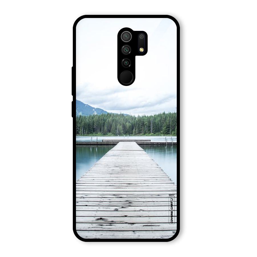 Dock River Glass Back Case for Redmi 9 Prime