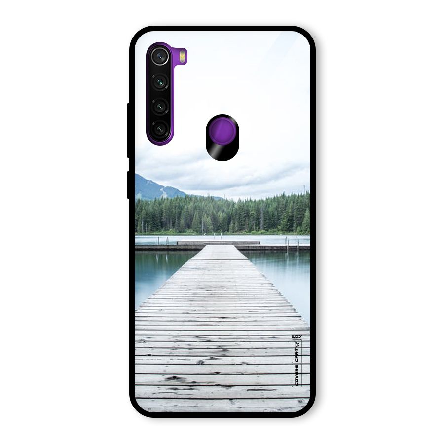 Dock River Glass Back Case for Redmi Note 8