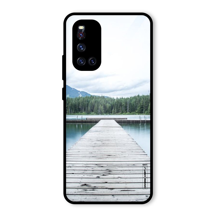 Dock River Glass Back Case for Vivo V19