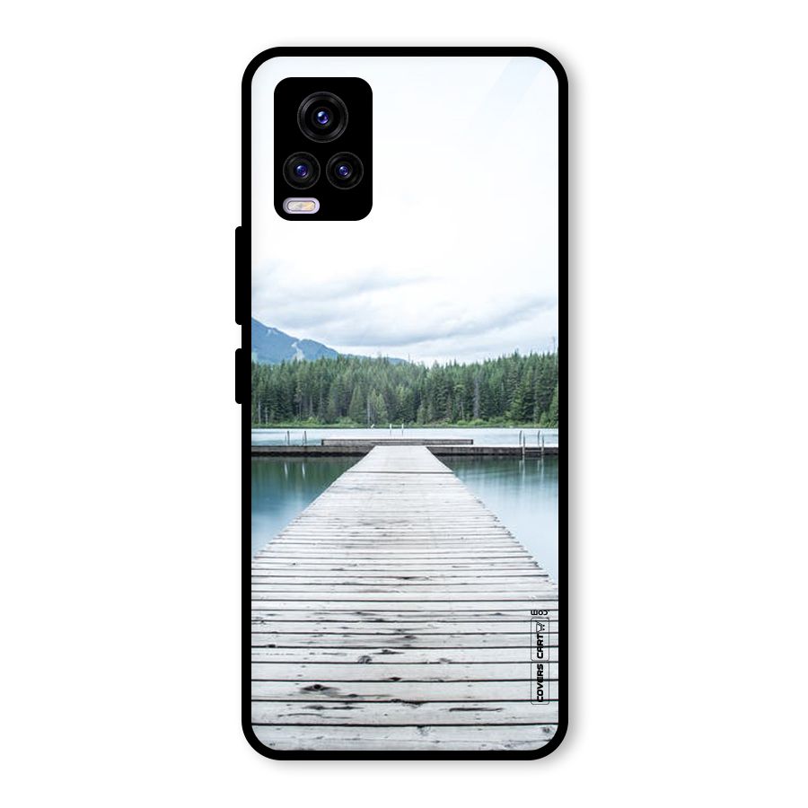 Dock River Glass Back Case for Vivo V20