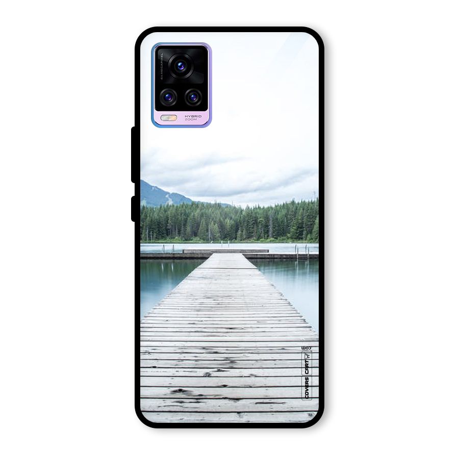 Dock River Glass Back Case for Vivo V20 Pro