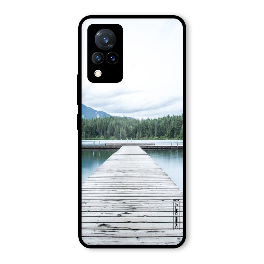 Dock River Glass Back Case for Vivo V21 5G