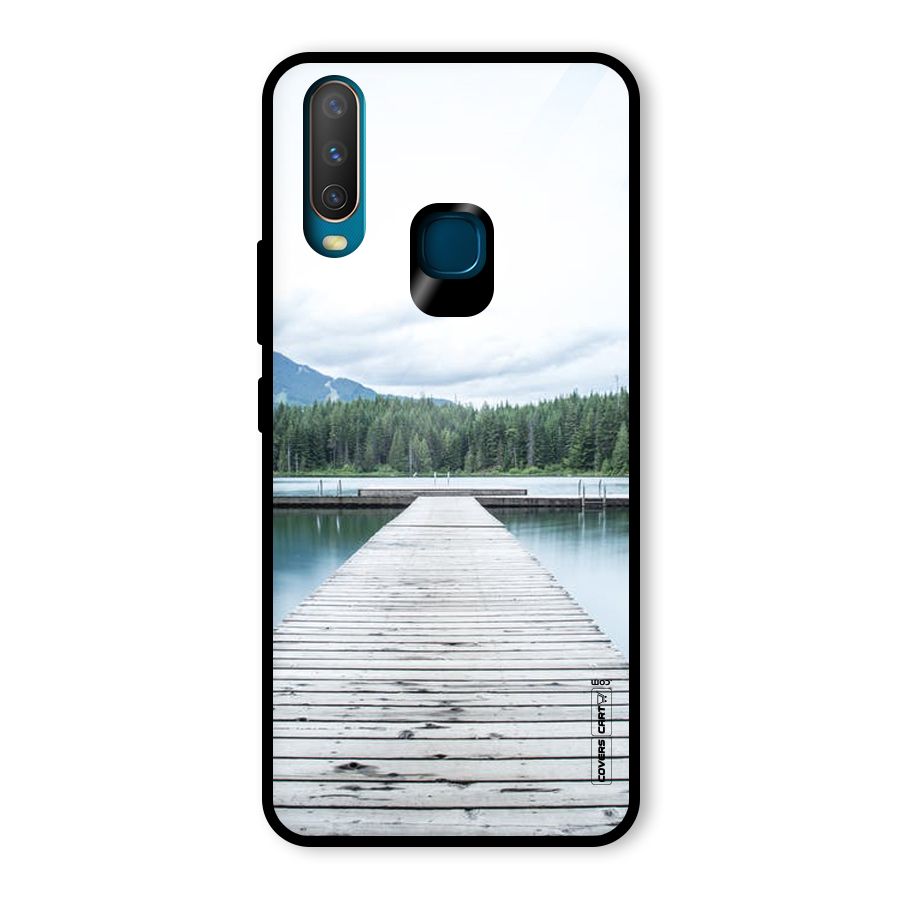 Dock River Glass Back Case for Vivo Y17