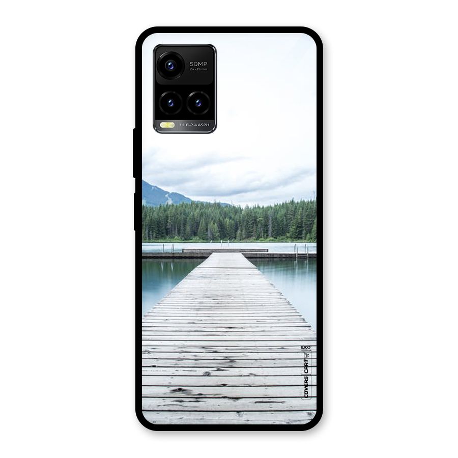 Dock River Glass Back Case for Vivo Y21A