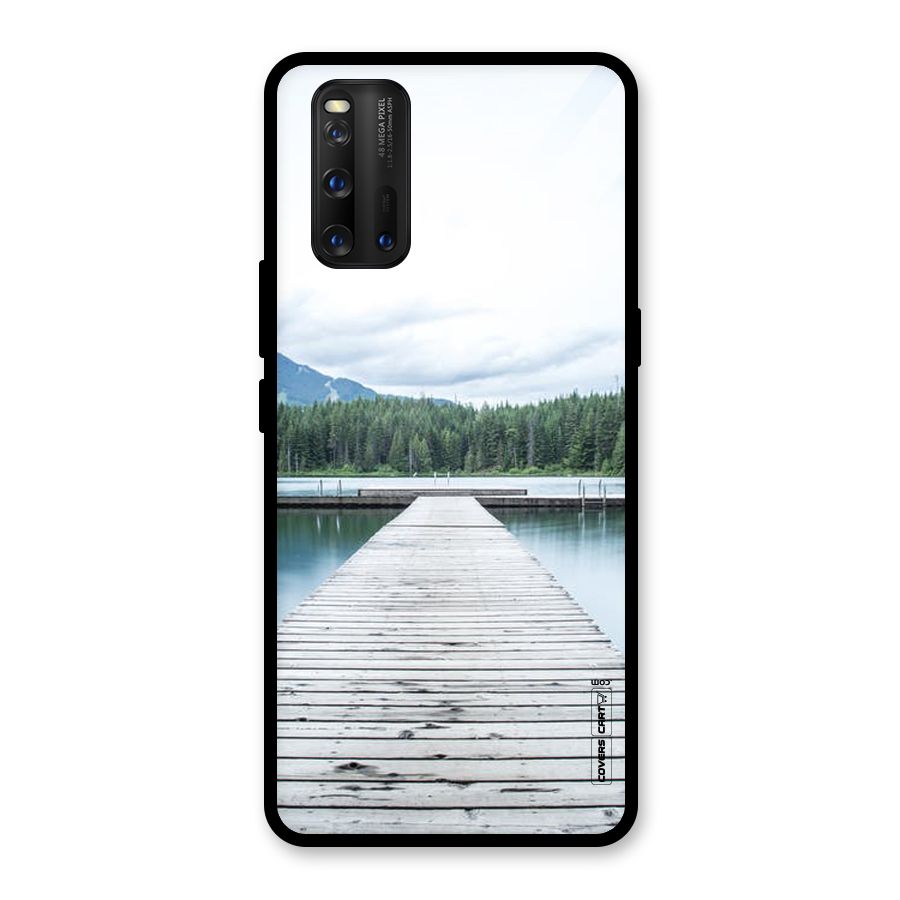 Dock River Glass Back Case for Vivo iQOO 3