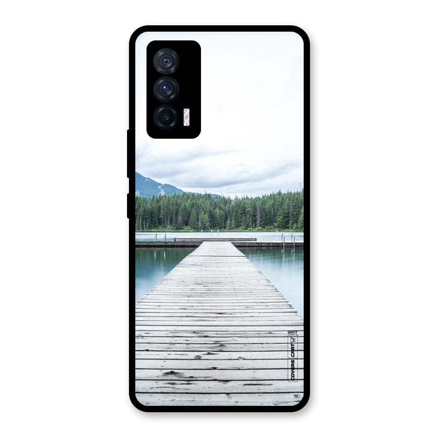 Dock River Glass Back Case for Vivo iQOO 7 5G