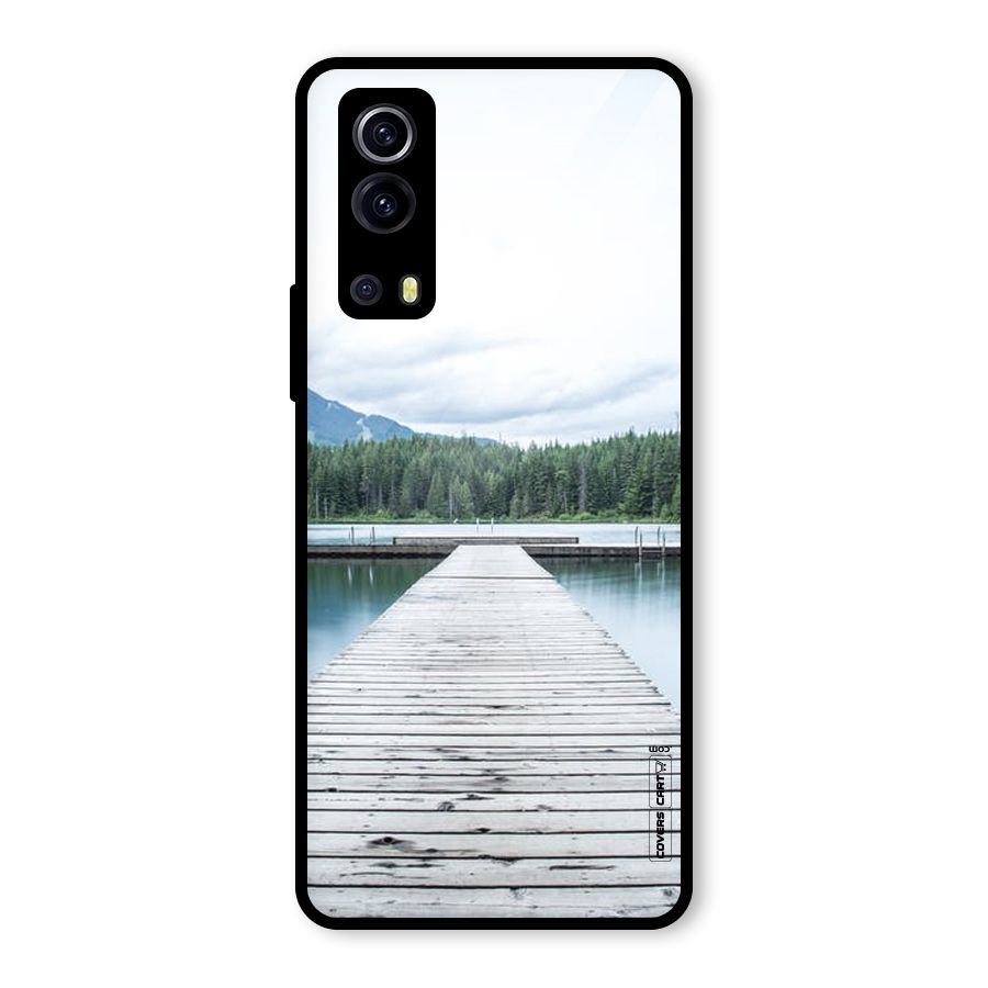Dock River Glass Back Case for Vivo iQOO Z3