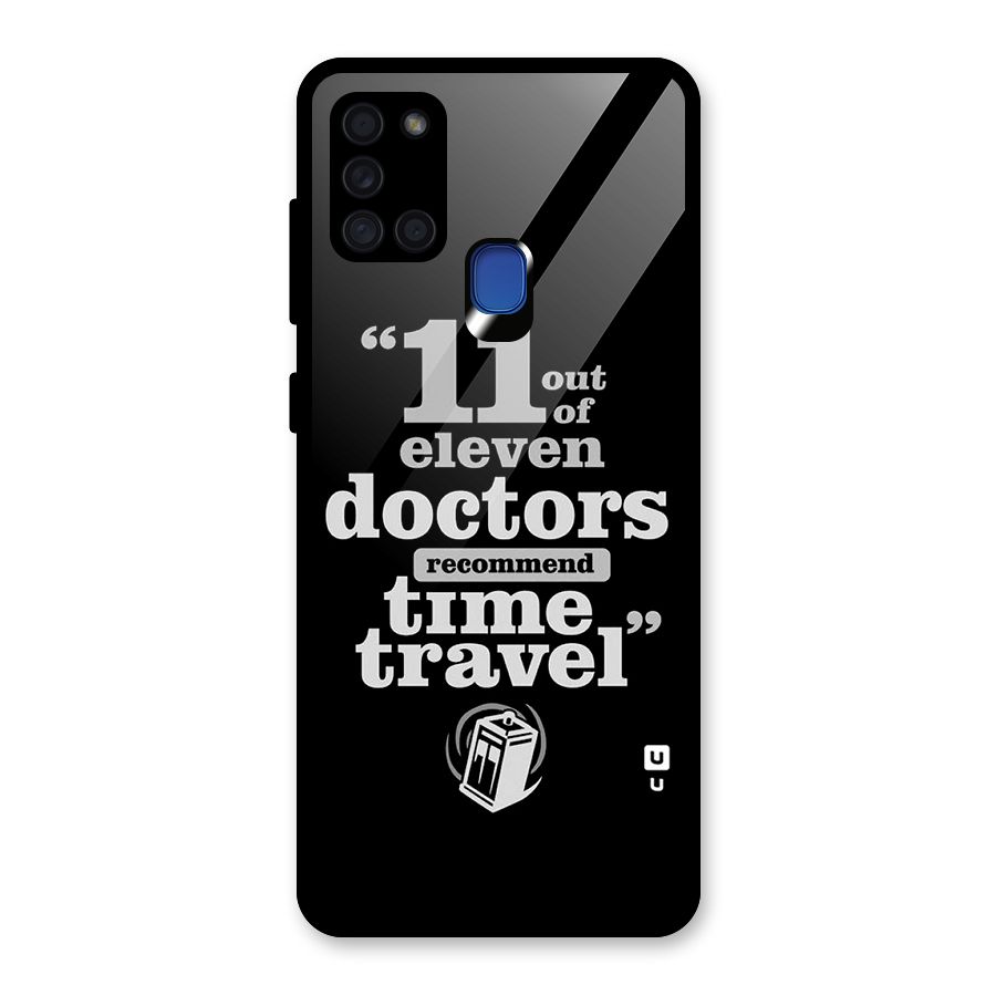 Doctors Recommend Time Travel Glass Back Case for Galaxy A21s