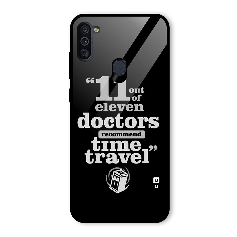 Doctors Recommend Time Travel Glass Back Case for Galaxy M11