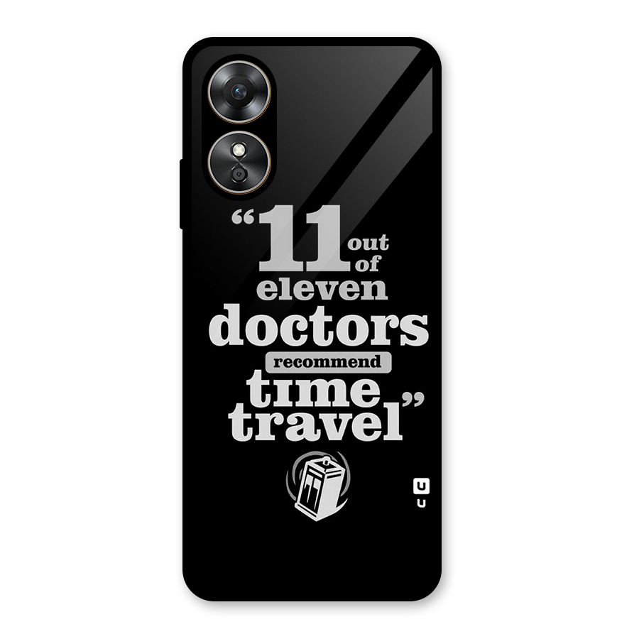 Doctors Recommend Time Travel Glass Back Case for Oppo A17