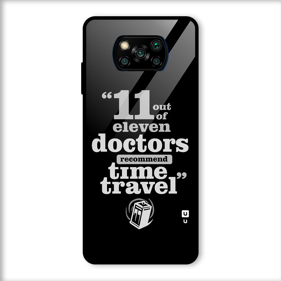 Doctors Recommend Time Travel Glass Back Case for Poco X3