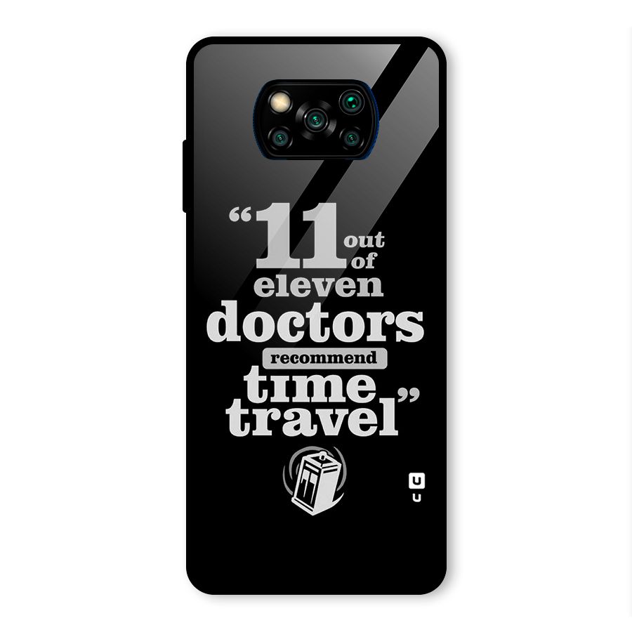 Doctors Recommend Time Travel Glass Back Case for Poco X3 Pro
