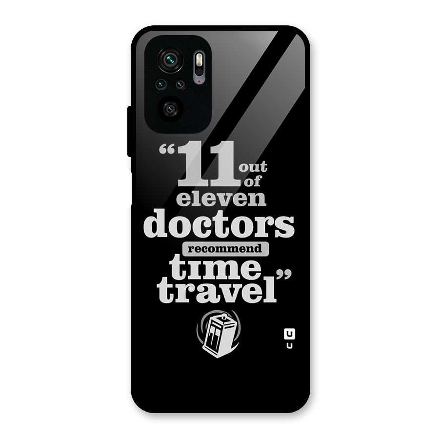 Doctors Recommend Time Travel Glass Back Case for Redmi Note 10S