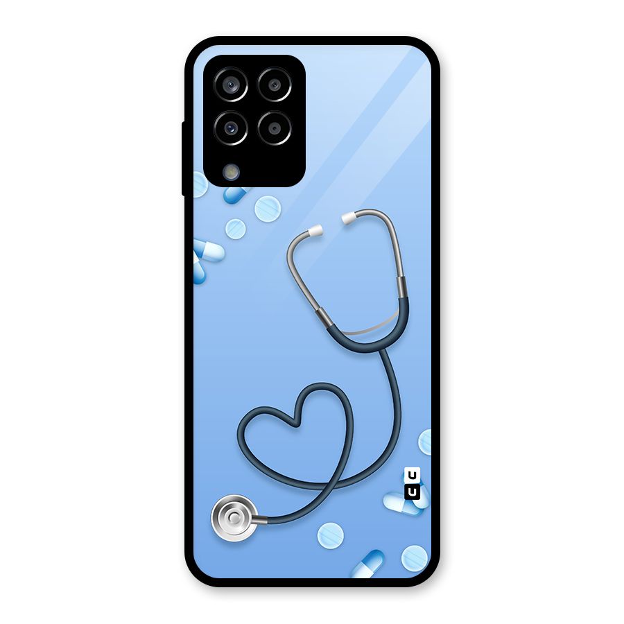 Doctors Stethoscope Glass Back Case for Galaxy M33