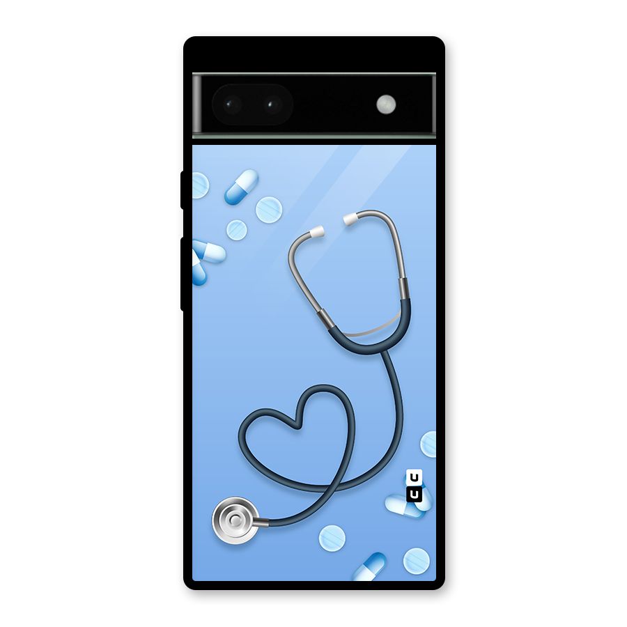 Doctors Stethoscope Glass Back Case for Google Pixel 6a