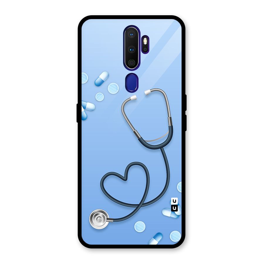 Doctors Stethoscope Glass Back Case for Oppo A9 (2020)