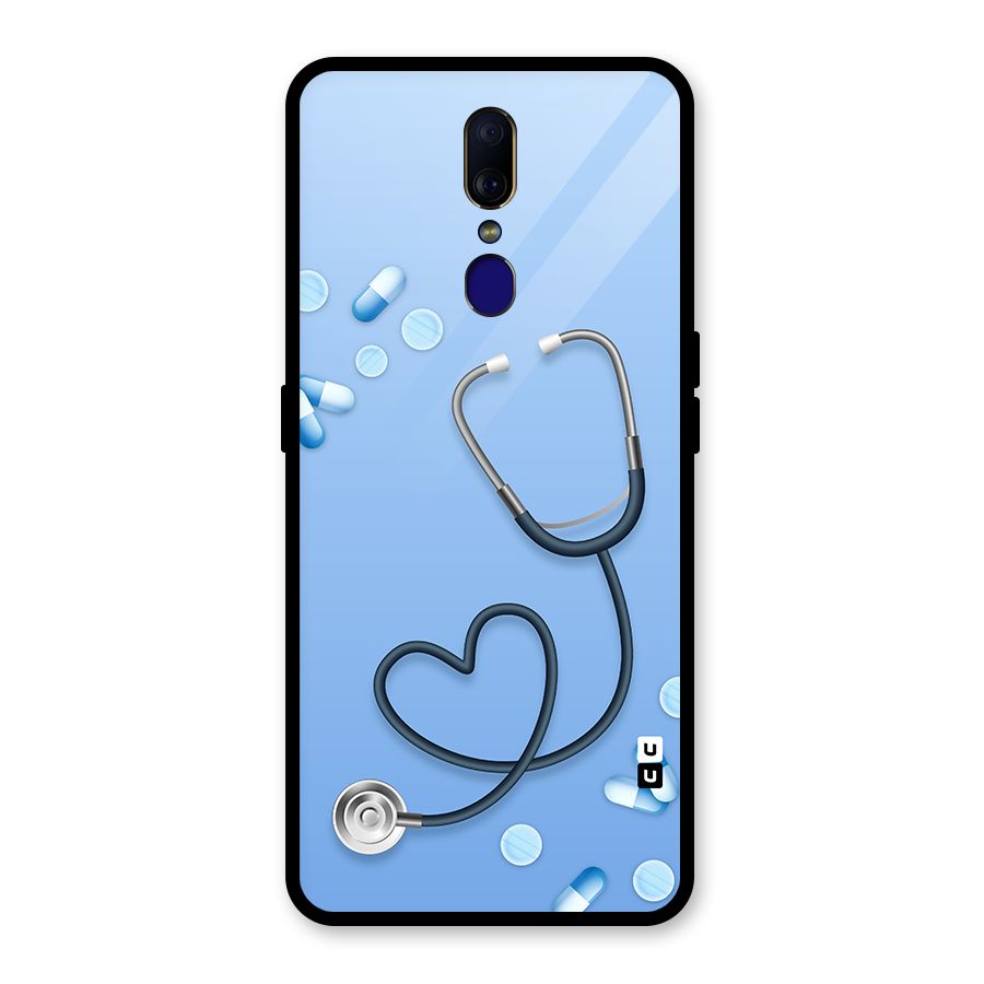 Doctors Stethoscope Glass Back Case for Oppo F11
